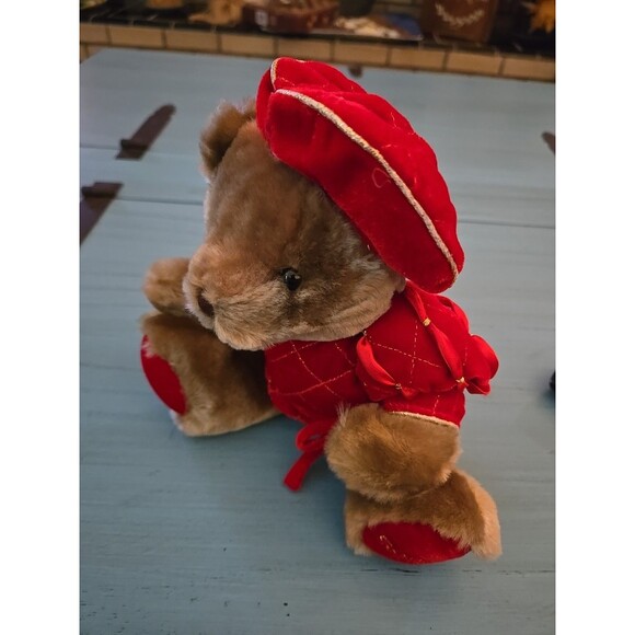 Godiva Chocolates Collectible Renaissance Bear Red Velvet Outfit, Stuffed Animal - Picture 5 of 6